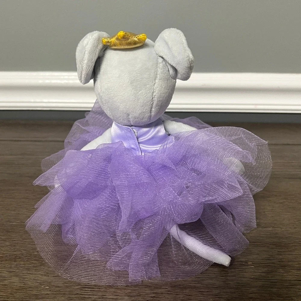 I Scream Plush Mouse Betty Ballerina Princess Stuffed Animal‎ Toy Purple Tutu